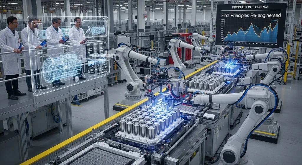 Tesla battery production